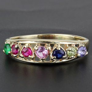 14K Yellow Gold Mothers Ring